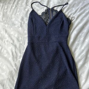 Windsor Navy Blue Sparkly Dress